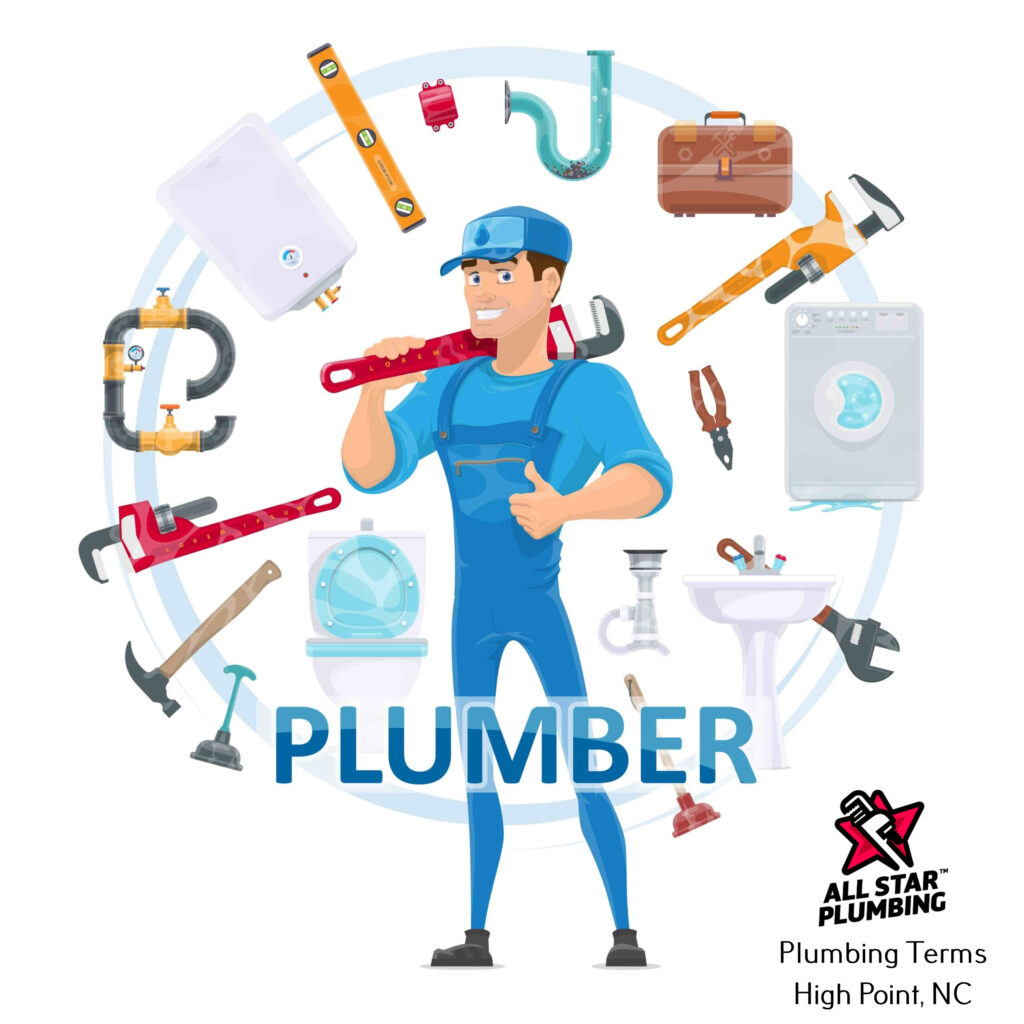 Colorful plumbing round concept with plumber repair tools equipment toilet washing machine pipes boiler sink isolated vector illustration