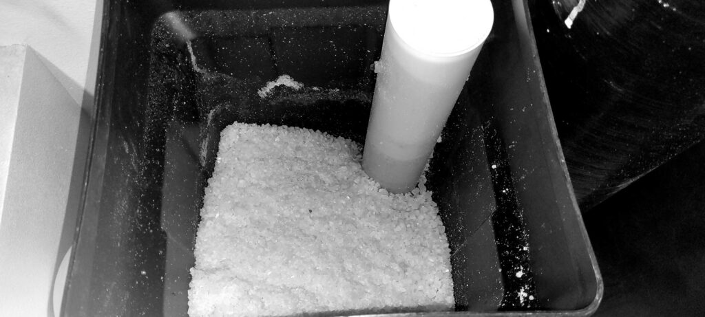 Salt pellets for a water softener system